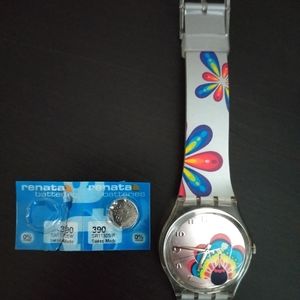 ￼Works/Swatch Watch MAGICAL PARADE GE161 Working/Swatch/AndOneExtra